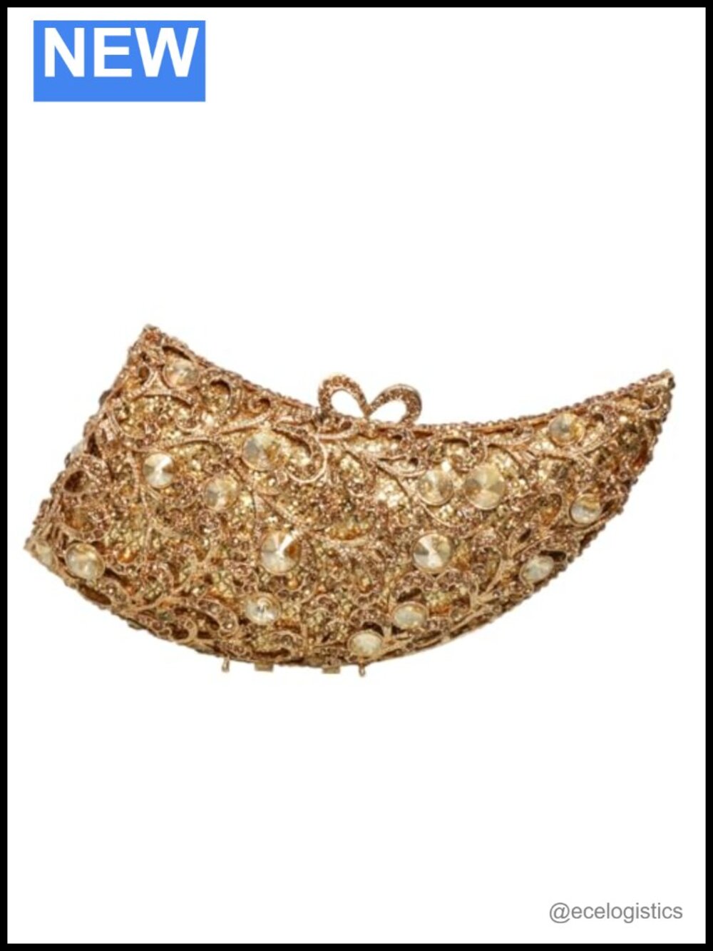 Rhinestone Evening Bag Clutch Purse Women Luxury Floral Crystal Handbag